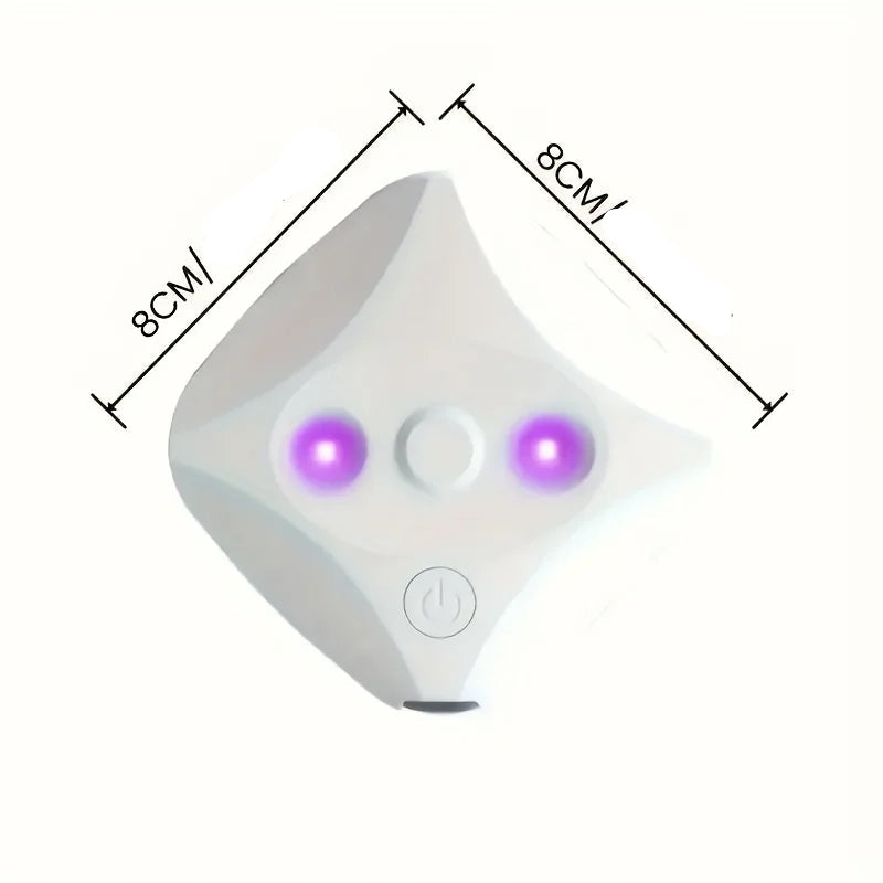 Limpador de banheiro inteligente doméstico portátil, esterilização de parede com carregamento usb, luz led para banheiro doméstico, viagens