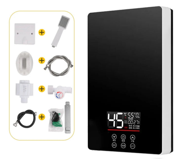 DMWD-Aquecedor de Água Termostático Elétrico, Controle Remoto, Aquecimento Instantâneo, Impermeável, Sem Tanque, Chuveiro, 7000W