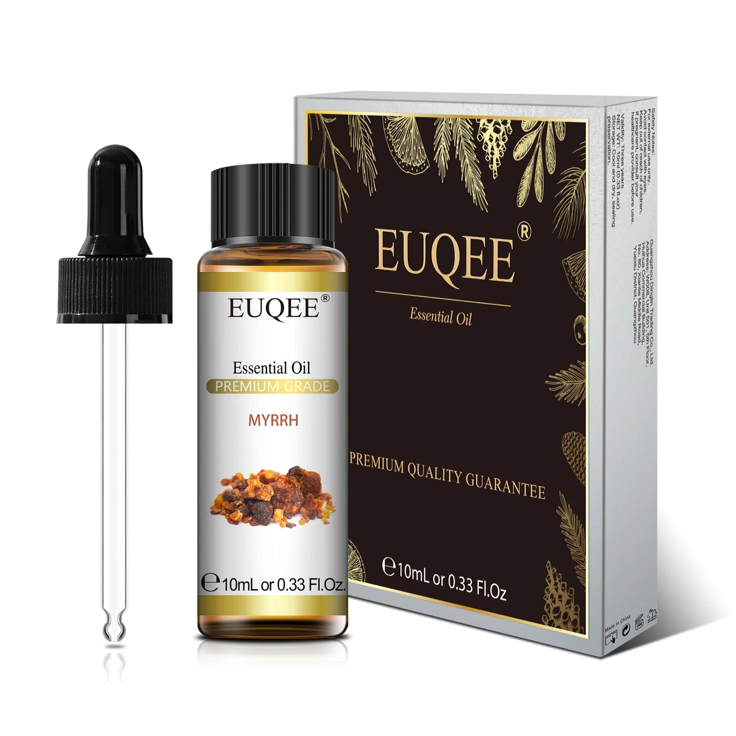 Euqee 10ml óleo essencial de planta natural com conta-gotas para difusor umidificador lavanda jasmim eucalipto baunilha óleos essenciais