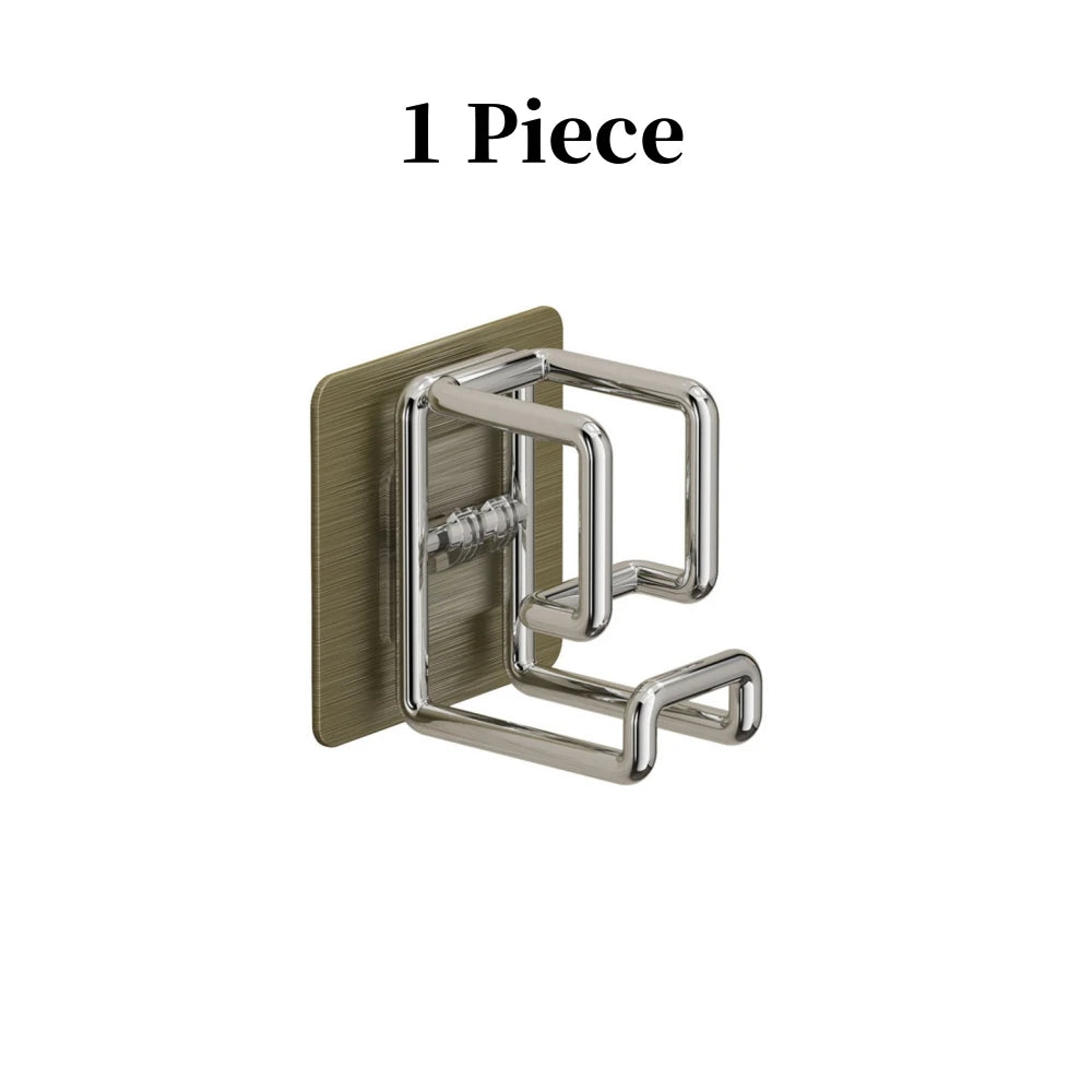 1/2/4/6 pçs de aço inoxidável lavatório gancho multifuncional punch-livre cozinha banheiro rack de armazenamento toalha pendurado titular