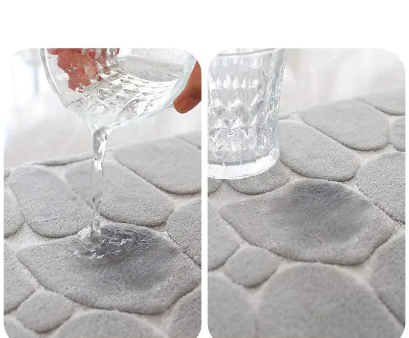 3 peças tapete do banheiro espuma de memória ultra macio e absorvente folha tapetes de banho grosso lavável para banheiro banheira conjunto