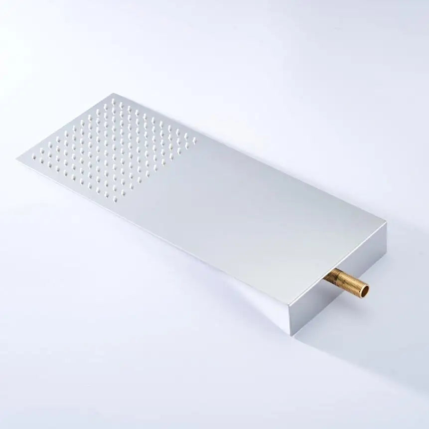 Becola bico de chuveiro de banheiro cromado e preto, pressão na parede, cabeça de chuveiro oculta, ultrafino, aço inoxidável