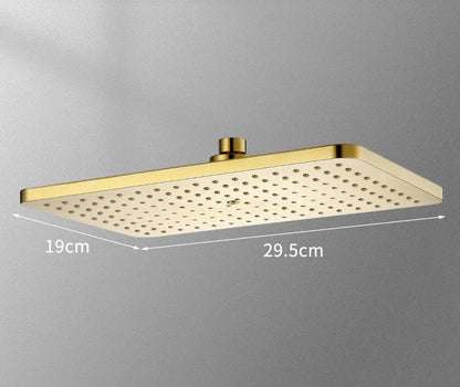 Preto dourado cabeça de chuveiro chuvas torneira do chuveiro cabeça grande fluxo chuvas abs handhower torneira acessório