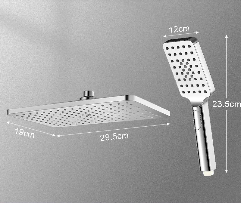 Preto dourado cabeça de chuveiro chuvas torneira do chuveiro cabeça grande fluxo chuvas abs handhower torneira acessório