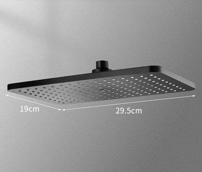 Preto dourado cabeça de chuveiro chuvas torneira do chuveiro cabeça grande fluxo chuvas abs handhower torneira acessório