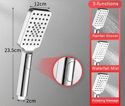 Preto dourado cabeça de chuveiro chuvas torneira do chuveiro cabeça grande fluxo chuvas abs handhower torneira acessório