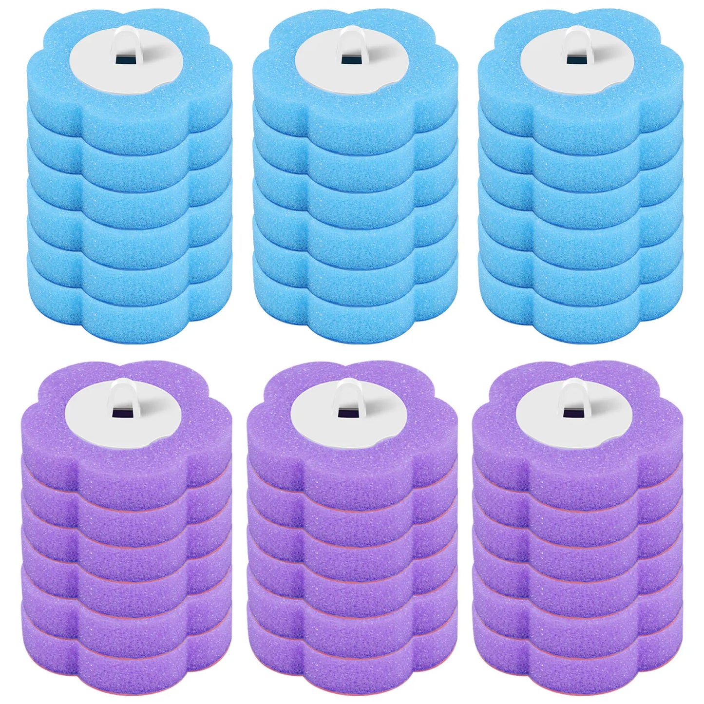 18/36 pçs escova de vaso sanitário descartável substituição cabeça kit limpeza vaso sanitário escova alça longa wc acessórios ferramenta