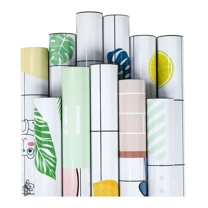 Papel de parede adesivo de 20 metros, adesivos à prova d'água para banheiro, renovação de parede, sem formaldeído, decoração de cozinha, adesivos de parede