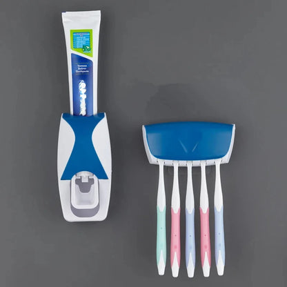 Suporte de Parede com Dispensador Automático de Pasta de Dente