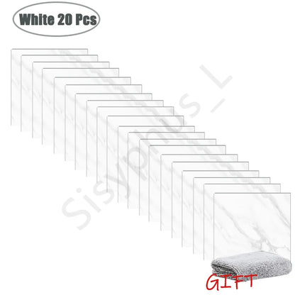 10-50 pçs pvc mármore adesivos de parede auto-adesivo engrossado telha adesivo banheiro à prova dwaterproof água piso adesivo cozinha decoração para casa