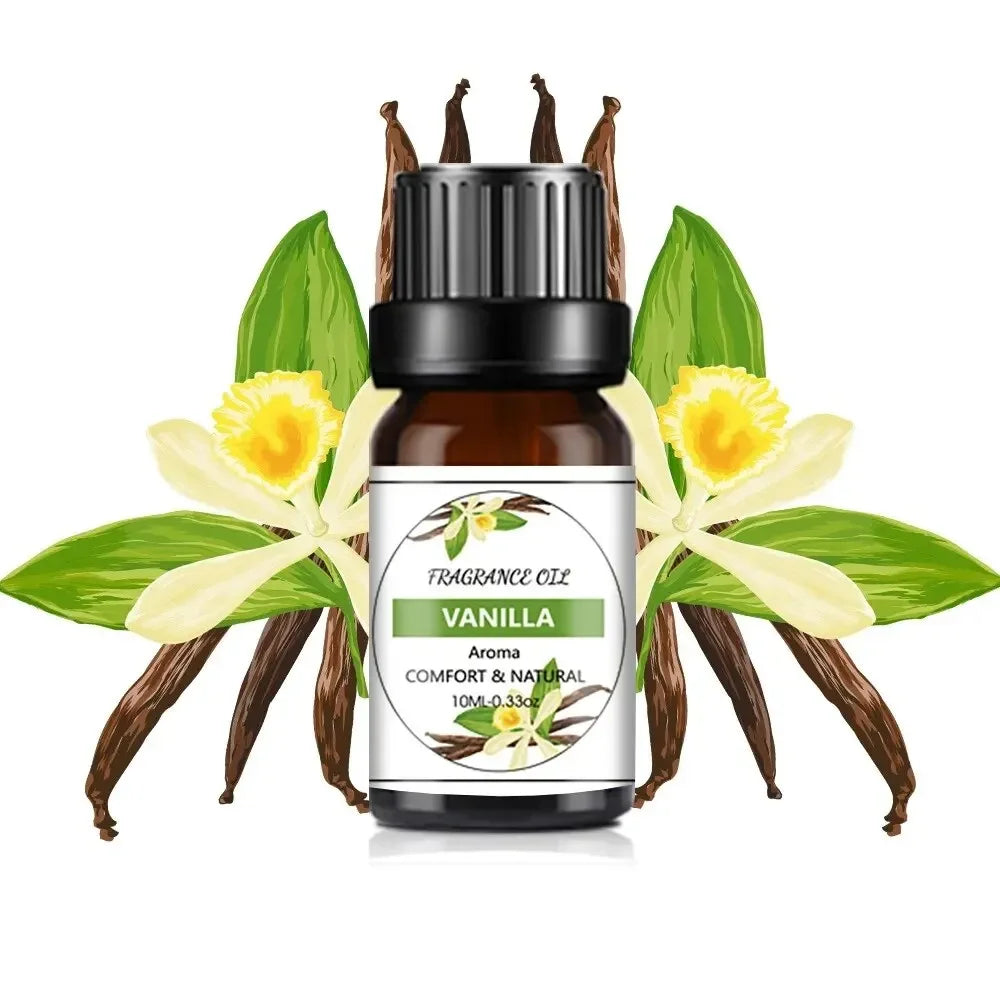 Óleo essencial de 10ml, sabor de frutas, planta natural, difusor, óleo essencial, manga, abacaxi, óleo aromatizante para velas de sabão diy