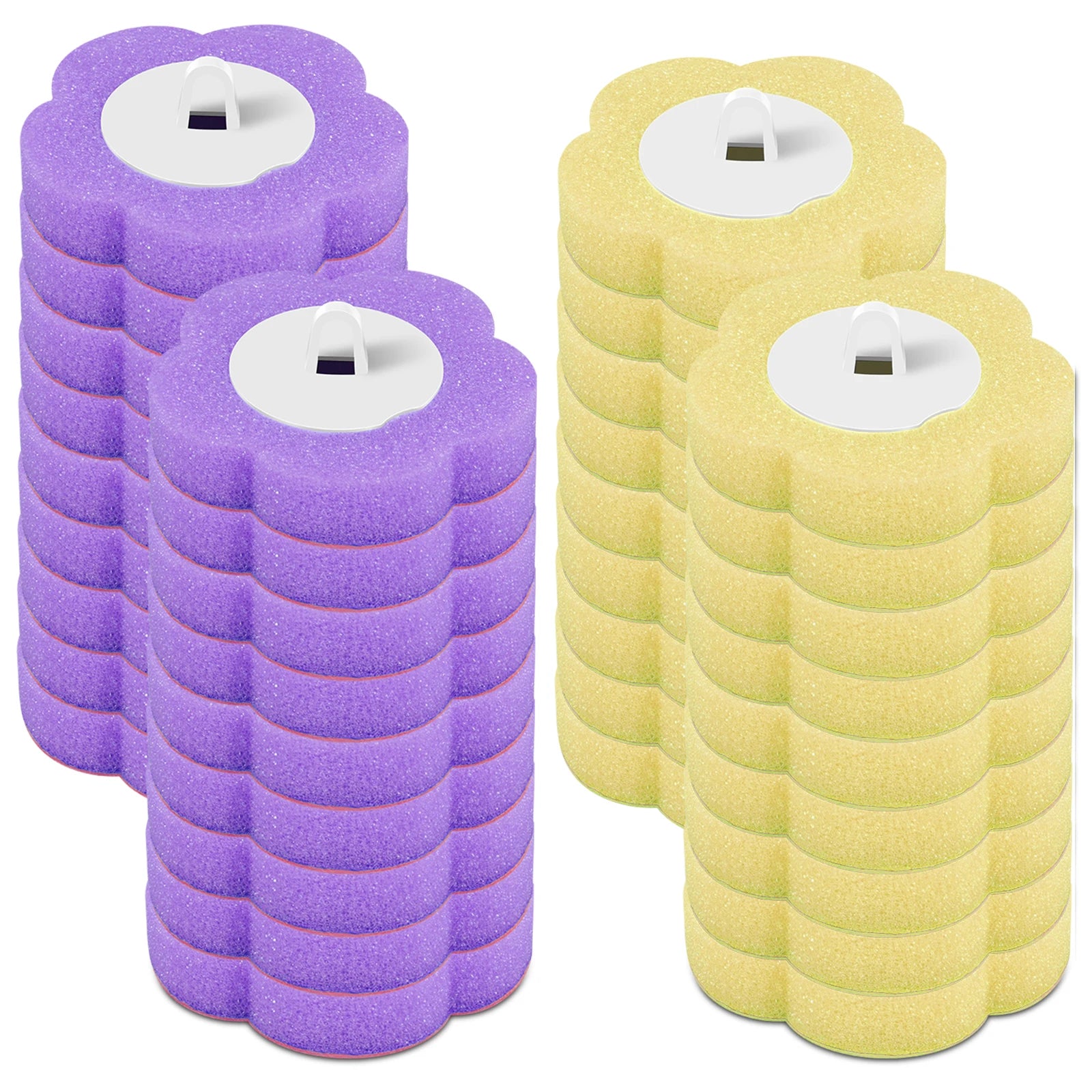 18/36 pçs escova de vaso sanitário descartável substituição cabeça kit limpeza vaso sanitário escova alça longa wc acessórios ferramenta