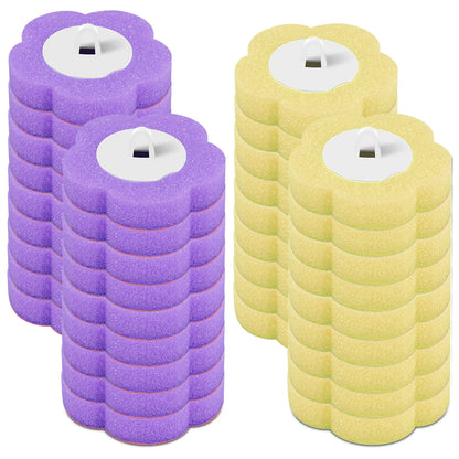 18/36 pçs escova de vaso sanitário descartável substituição cabeça kit limpeza vaso sanitário escova alça longa wc acessórios ferramenta