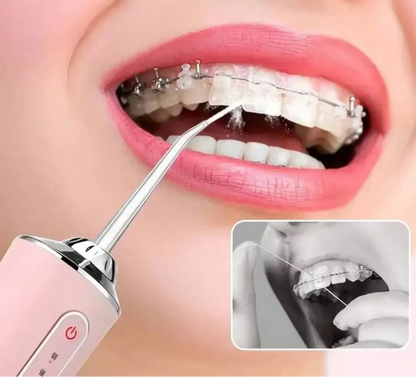 Usb portátil irrigador oral água flosser dental jato de água ferramentas escolher limpeza dos dentes 200ml 4 bocais boca agentes de limpeza oral