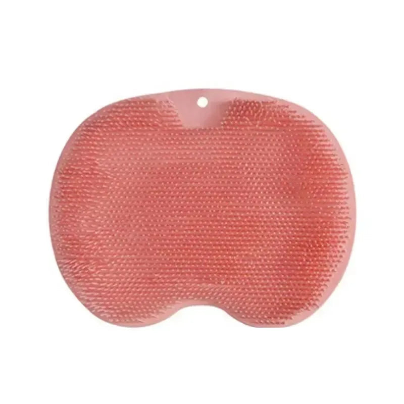 Lavar a escova dos pés limpador do corpo esponja de silicone banho massagem esteira chuveiro volta escova fixado na parede tapete de lavagem dos pés com ventosa