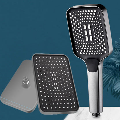 Combinação de chuveiro de 12 polegadas, painel grande, cabeça de chuveiro de chuva/combinação de chuveiro portátil, banheiro, conjunto de reforço de três modos