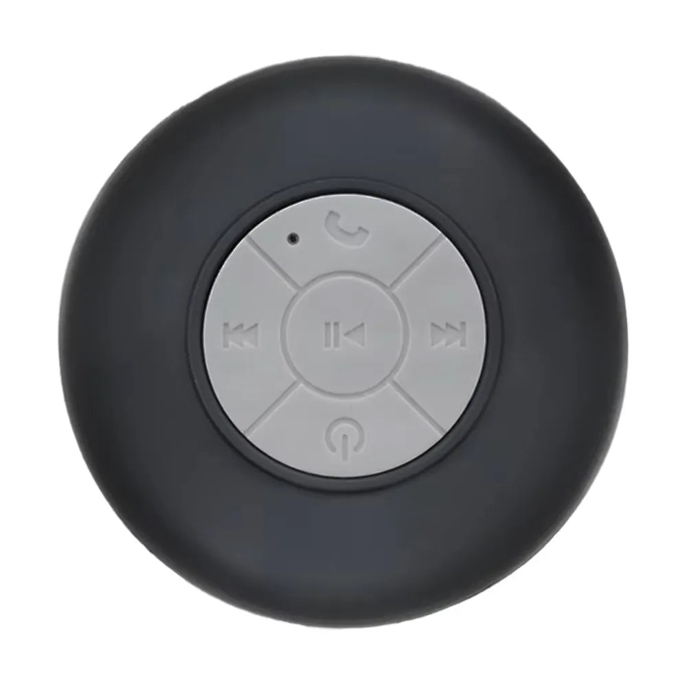 Alto-falante Bluetooth à prova d'água com luzes LED coloridas, ventosa forte e suporte para telefone, mini alto-falante portátil para exterior/espelho