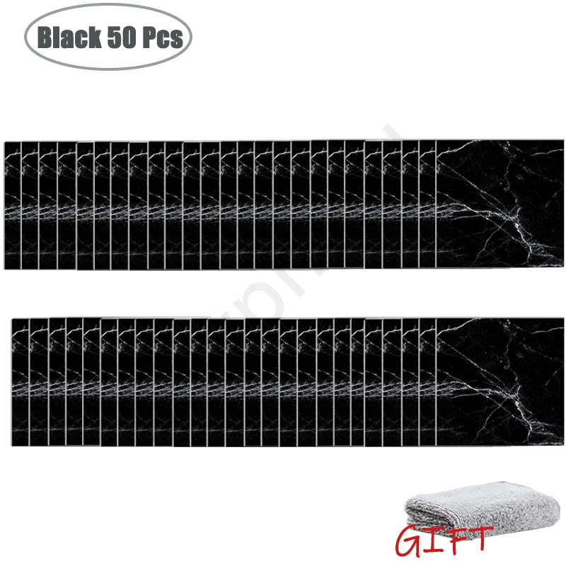 10-50 pçs pvc mármore adesivos de parede auto-adesivo engrossado telha adesivo banheiro à prova dwaterproof água piso adesivo cozinha decoração para casa