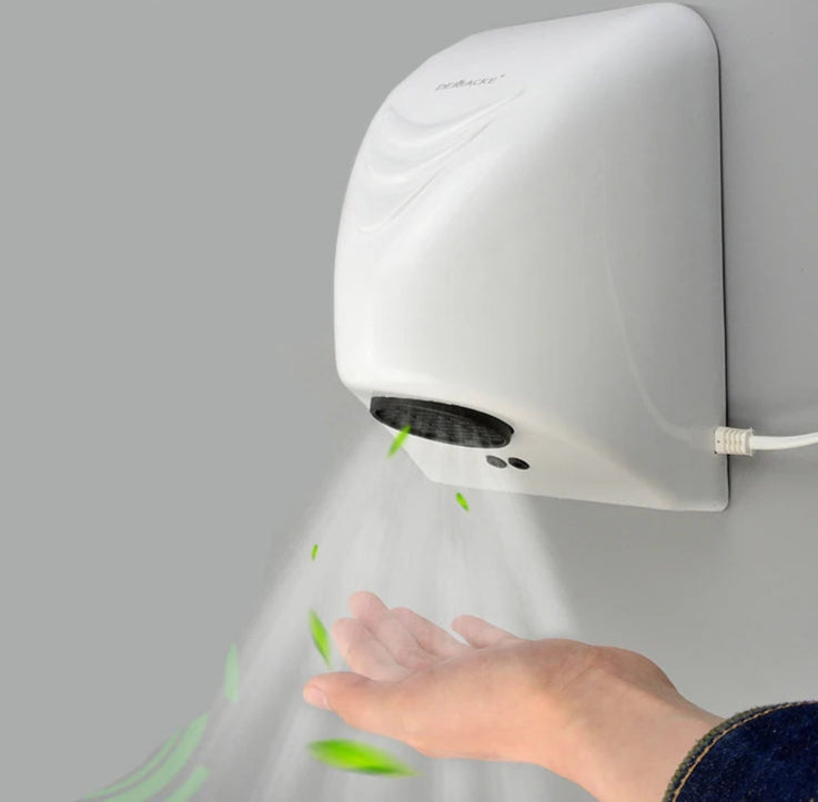 Hotel automático secador de mãos automático sensor doméstico dispositivo de secagem de mãos banheiro aquecedor elétrico de ar quente vento