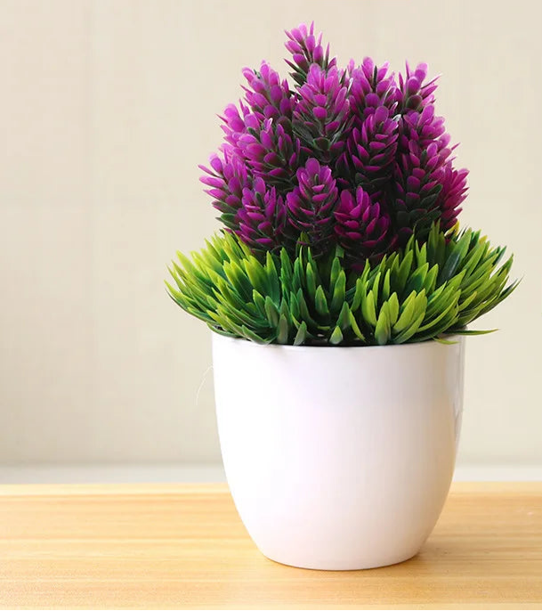 1pc plantas artificiais bonsai pequena árvore simulação plantas flores falsas mesa vaso ornamentos decoração para casa hotel jardim decoração