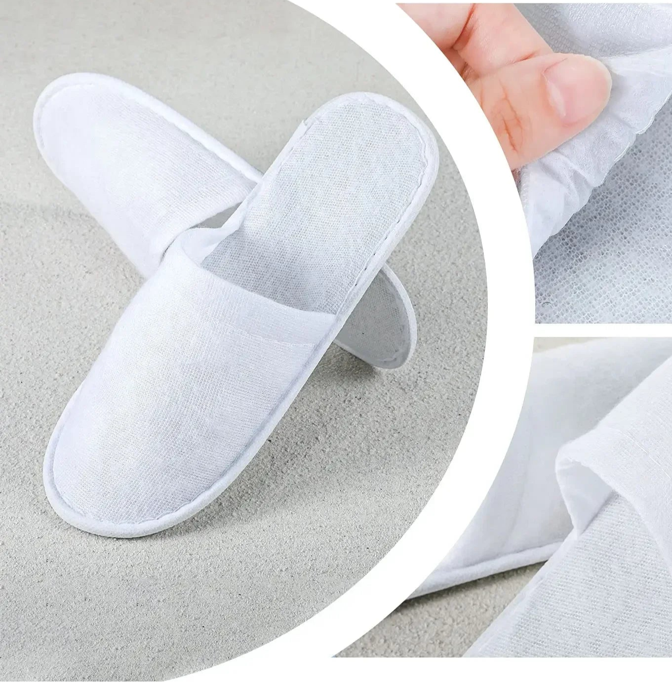 Chinelos descartáveis 10/20 pares de algodão de fechado para banheiro chinelos adequados para casa convidado sapatos de hospitalidade barato spa