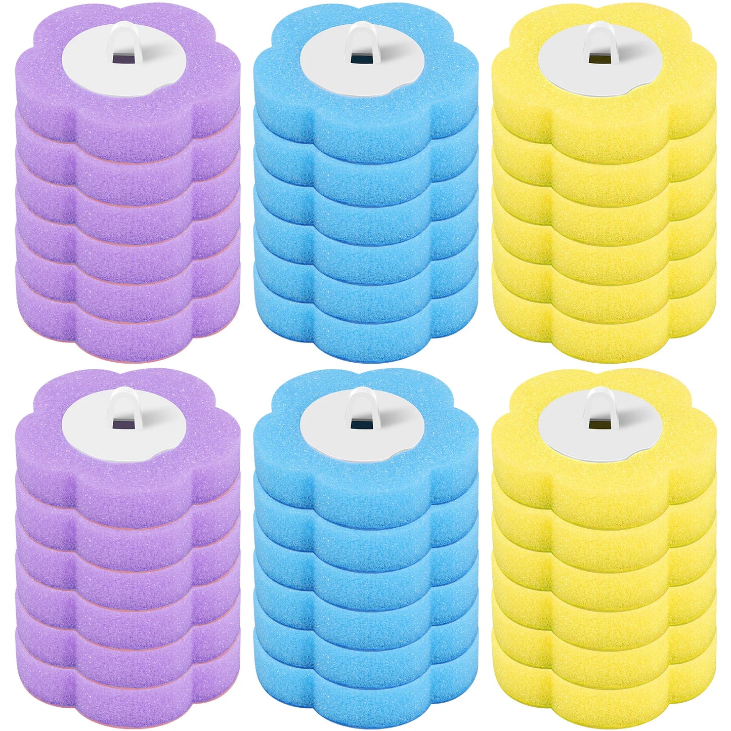 18/36 pçs escova de vaso sanitário descartável substituição cabeça kit limpeza vaso sanitário escova alça longa wc acessórios ferramenta