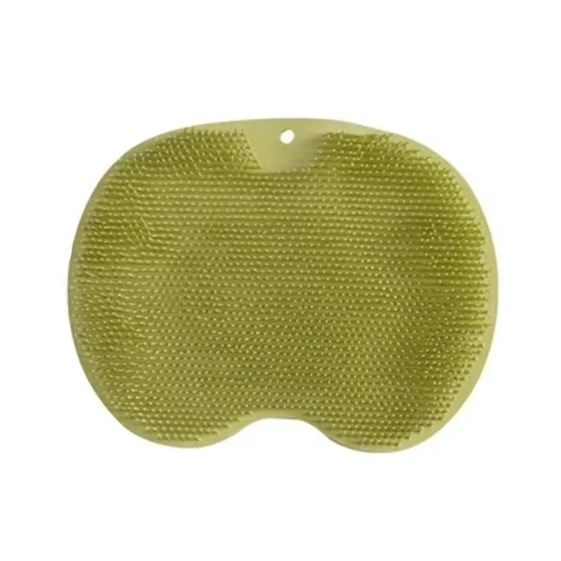 Lavar a escova dos pés limpador do corpo esponja de silicone banho massagem esteira chuveiro volta escova fixado na parede tapete de lavagem dos pés com ventosa