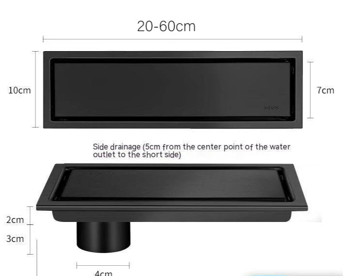 304 de aço inoxidável invisível dreno de chão ouro escondido dreno de chão estendido anti-odor dreno de chuveiro acessórios do banheiro escorredor