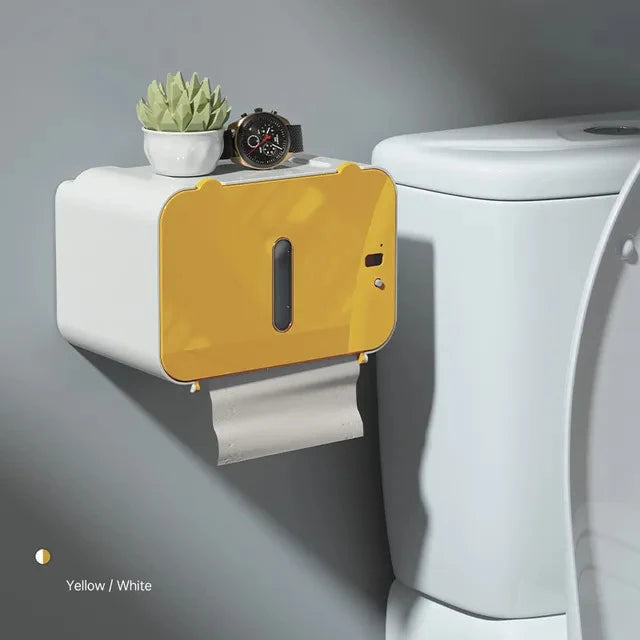 Suporte de papel higiênico de indução, prateleira automática para papel wc, dispensador de papel higiênico montado na parede, acessórios de banheiro