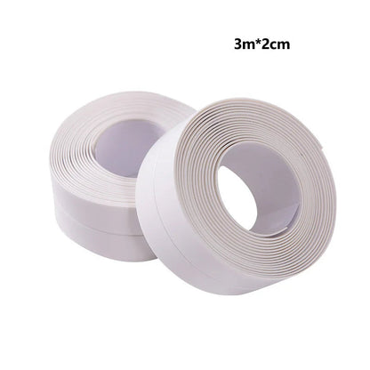 PVC Adhesive Sealing Strips para Banheiro, Adesivos de parede impermeáveis, Sink Edge Tape, Acessórios de cozinha, 1Pc