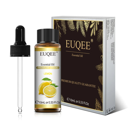 Euqee 10ml óleo essencial de planta natural com conta-gotas para difusor umidificador lavanda jasmim eucalipto baunilha óleos essenciais