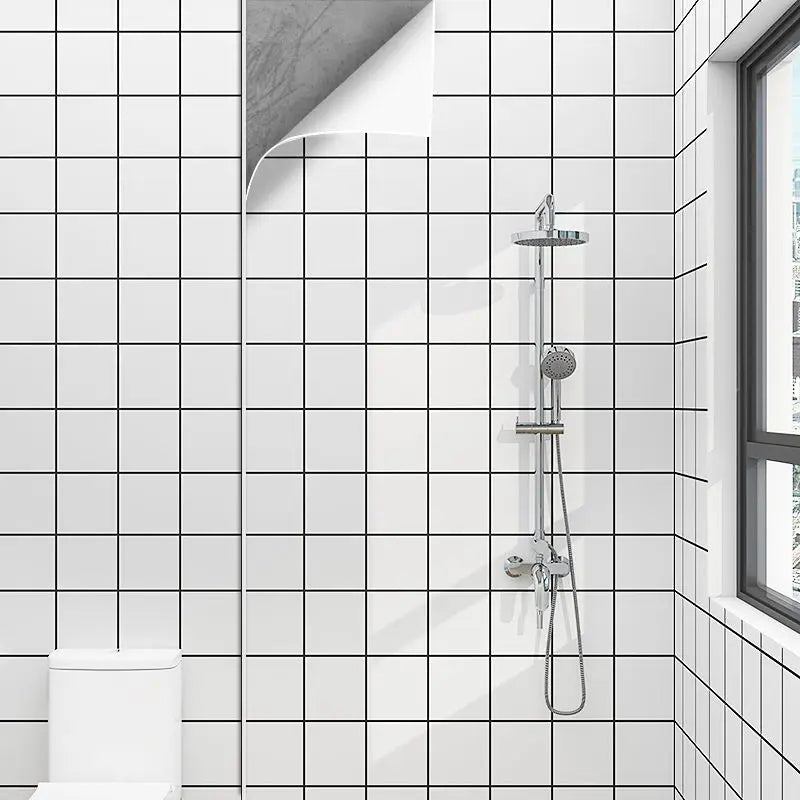 Papel de parede adesivo de 20 metros, adesivos à prova d'água para banheiro, renovação de parede, sem formaldeído, decoração de cozinha, adesivos de parede