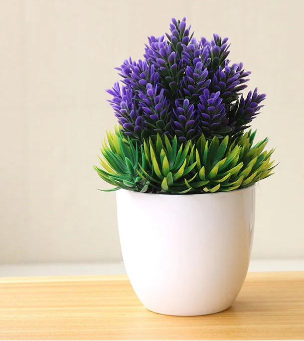 1pc plantas artificiais bonsai pequena árvore simulação plantas flores falsas mesa vaso ornamentos decoração para casa hotel jardim decoração