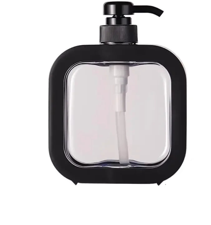 Dispensador de Sabão Portátil 300ml/500ml com Bomba Elegante para Banheiro