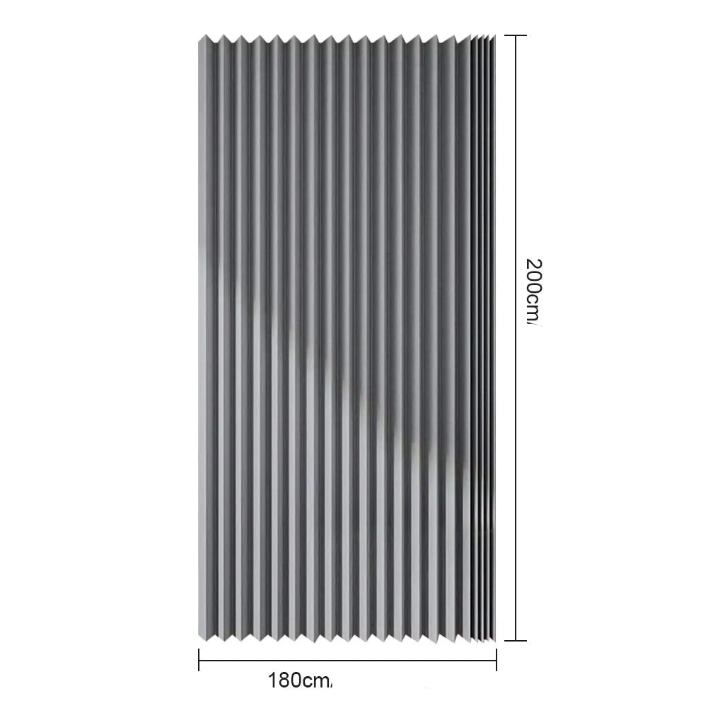 Cortina de chuveiro magnética dobrável com 14 ganchos cortina de banheiro moderna privacidade divisor de banheiro para banheiro
