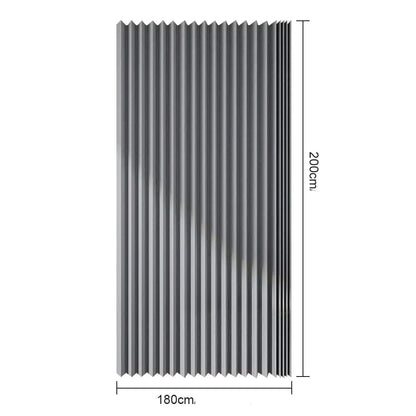 Cortina de chuveiro magnética dobrável com 14 ganchos cortina de banheiro moderna privacidade divisor de banheiro para banheiro
