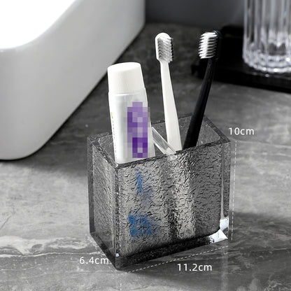 Bandeja De Armazenamento De Cerâmica Para O Banheiro Do Hotel, Prateleira De Escova De Dentes, Copo Bocal, Utensílios De Pia, Escova De Dentes Elétrica, Decoração Para Casa, Artigos De Higiene Pessoal