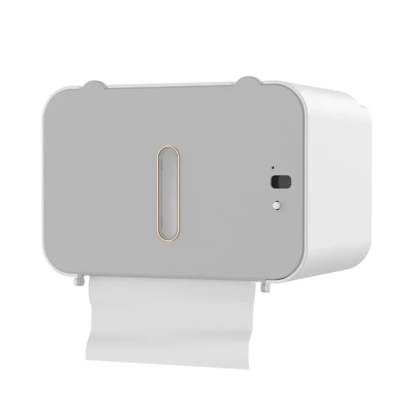 Suporte de papel higiênico de indução, prateleira automática para papel wc, dispensador de papel higiênico montado na parede, acessórios de banheiro