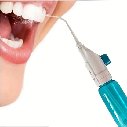 Irrigador oral de alta pressão doméstico portátil dentes limpos água fio dental manual palito de água de alta pressão