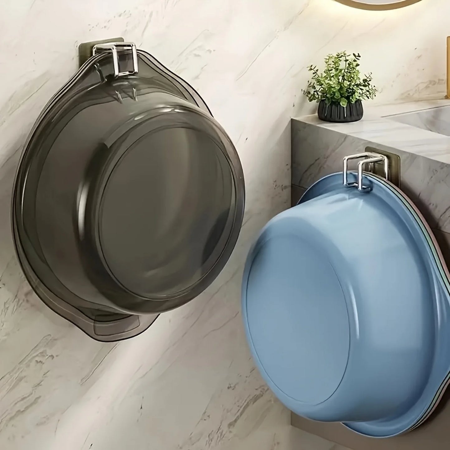 1/2/4/6 pçs de aço inoxidável lavatório gancho multifuncional punch-livre cozinha banheiro rack de armazenamento toalha pendurado titular