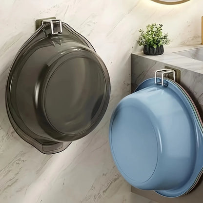 1/2/4/6 pçs de aço inoxidável lavatório gancho multifuncional punch-livre cozinha banheiro rack de armazenamento toalha pendurado titular