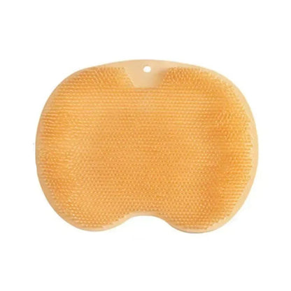 Lavar a escova dos pés limpador do corpo esponja de silicone banho massagem esteira chuveiro volta escova fixado na parede tapete de lavagem dos pés com ventosa