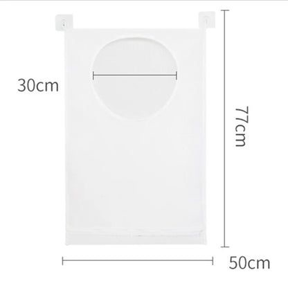 Saco de armazenamento de roupas sujas cesta quadro balde malha dobrável lavanderia banheiro parede pendurado organizador de roupas domésticas com gancho