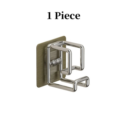 1/2/4/6 pçs de aço inoxidável lavatório gancho multifuncional punch-livre cozinha banheiro rack de armazenamento toalha pendurado titular