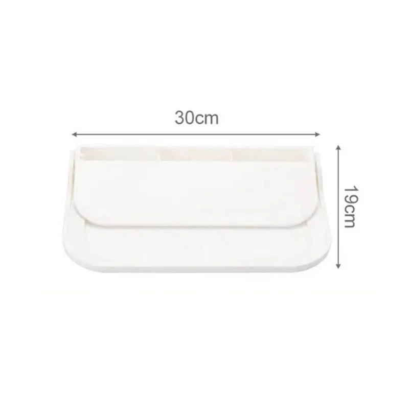 Prateleira de parede dobrável, para banheiro, banheiro, cozinha, cabeceira, armazenamento de telefone sem perfuração, armazenamento de roteador wi-fi, 1 peça