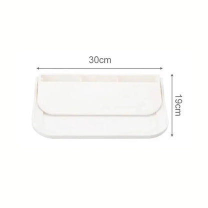 Prateleira de parede dobrável, para banheiro, banheiro, cozinha, cabeceira, armazenamento de telefone sem perfuração, armazenamento de roteador wi-fi, 1 peça