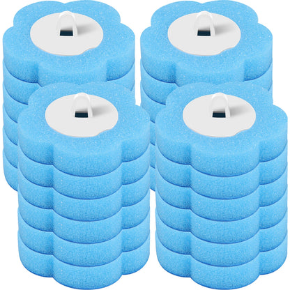 18/36 pçs escova de vaso sanitário descartável substituição cabeça kit limpeza vaso sanitário escova alça longa wc acessórios ferramenta