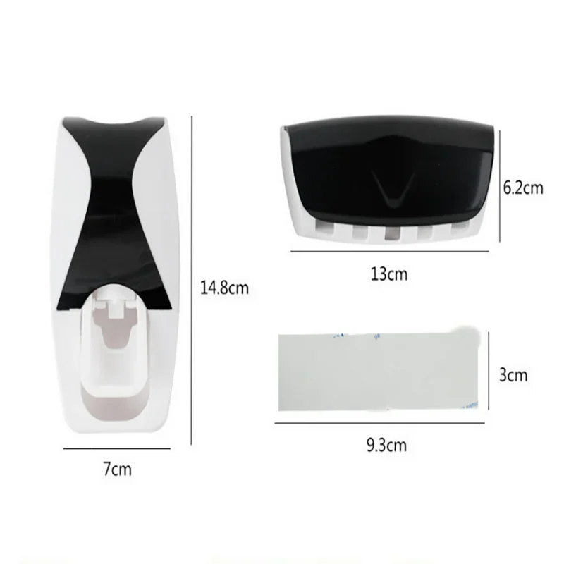 Suporte de Parede com Dispensador Automático de Pasta de Dente