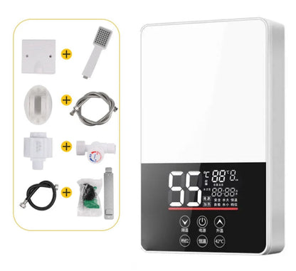 DMWD-Aquecedor de Água Termostático Elétrico, Controle Remoto, Aquecimento Instantâneo, Impermeável, Sem Tanque, Chuveiro, 7000W