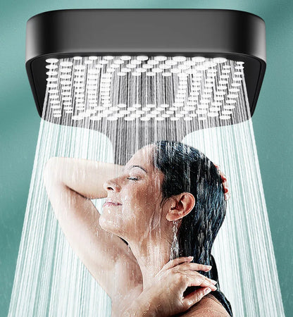 Combinação de chuveiro de 12 polegadas, painel grande, cabeça de chuveiro de chuva/combinação de chuveiro portátil, banheiro, conjunto de reforço de três modos